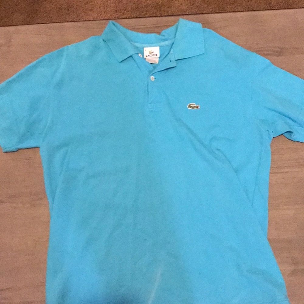 Cotton Lacoste polo shirt in a nice blue colour